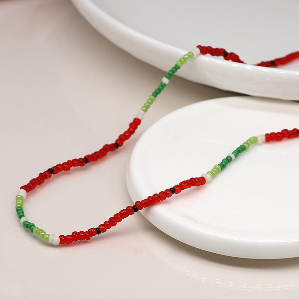 04311 Watermelon beaded necklace