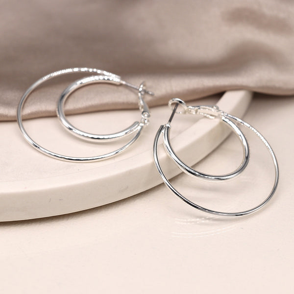 04330 Double Hoop Earrings