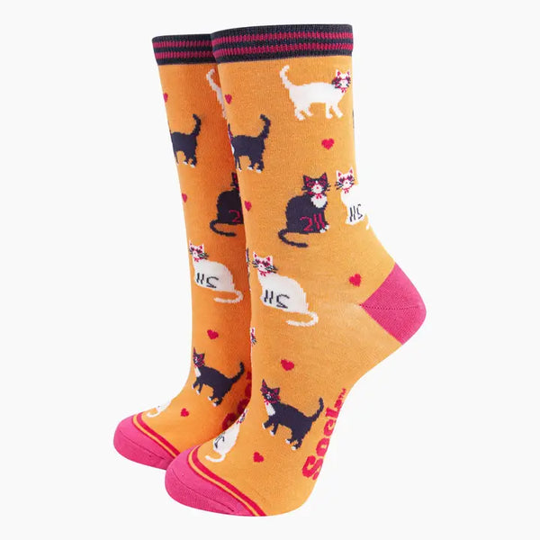 4478CATLO Cat Socks (UK 3-7)