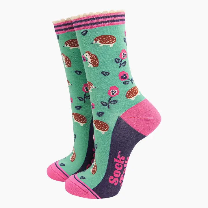 4453HEDMI  Hedgehog Bamboo Socks (UK 3-7)