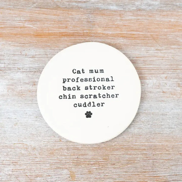 Cat Mum Coaster By Gainsborough Giftware