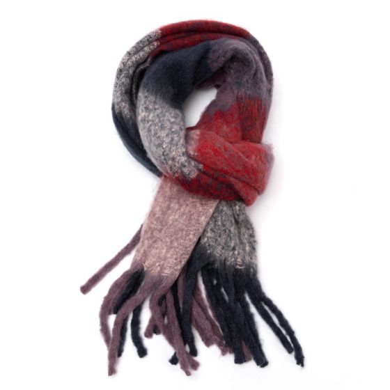 3047 Purple Tartan Scarf