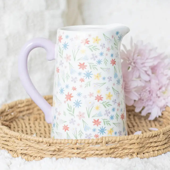 42525 Spring Floral Ceramic Jug