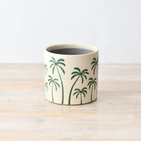 Palm Tree Planter By Gainsborough Giftware