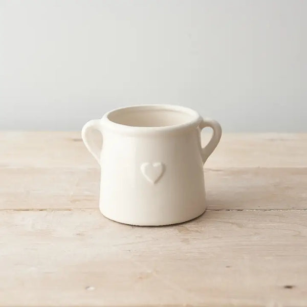 Ceramic Heart Jug Small By Gainsborough Giftware