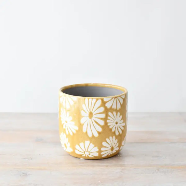 Stoneware Flower Planter By Gainsborough Giftware