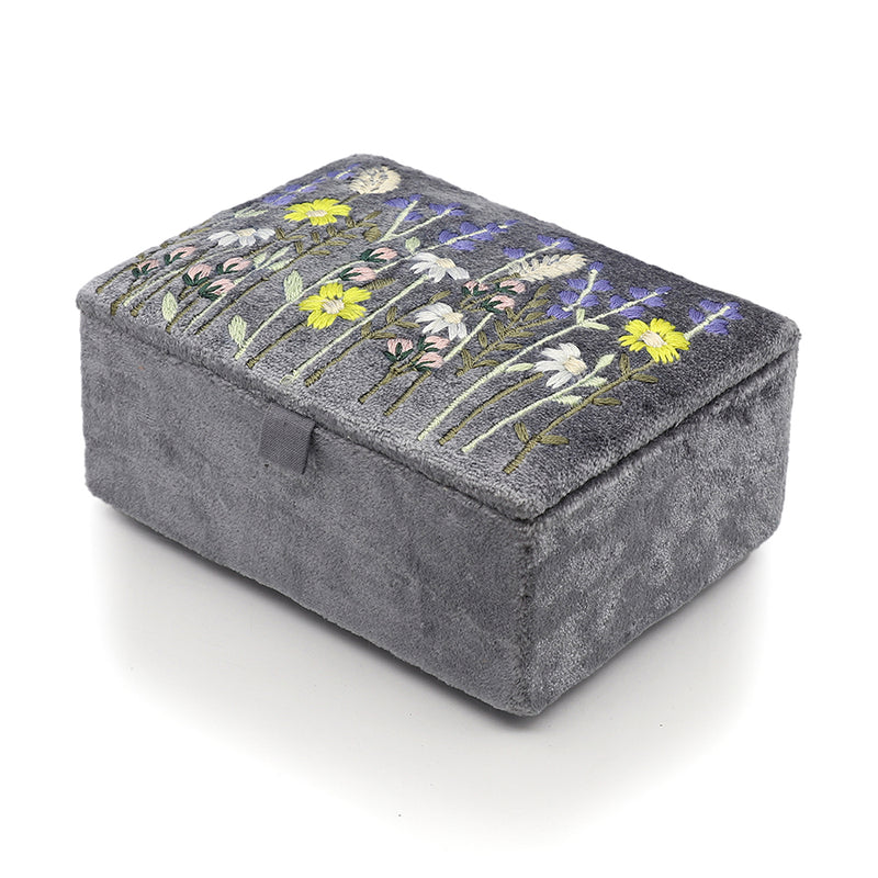 81649 Smokey Grey Lavender Meadow Small Jewellery Box By Pom