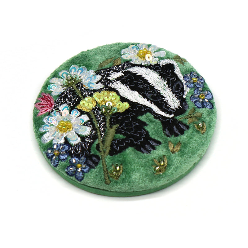 81725 Green Badger Mirror By POM
