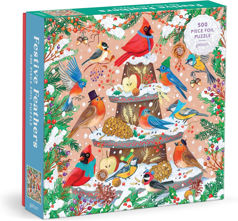 Festive Feathers 500 Piece Jigsaw Puzzle