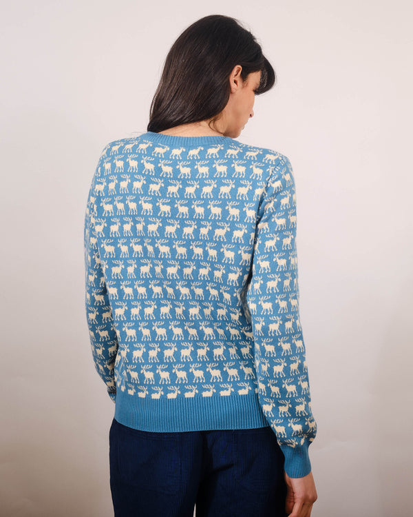 Basic Moose Sweater in Blue