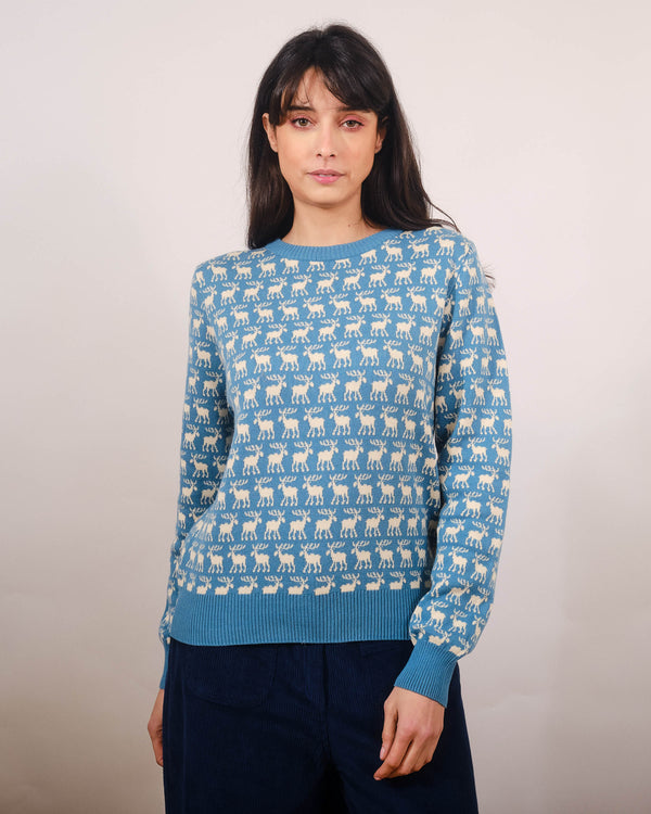 Basic Moose Sweater in Blue