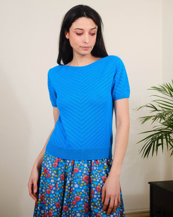 Boatneck in Methyl Blue