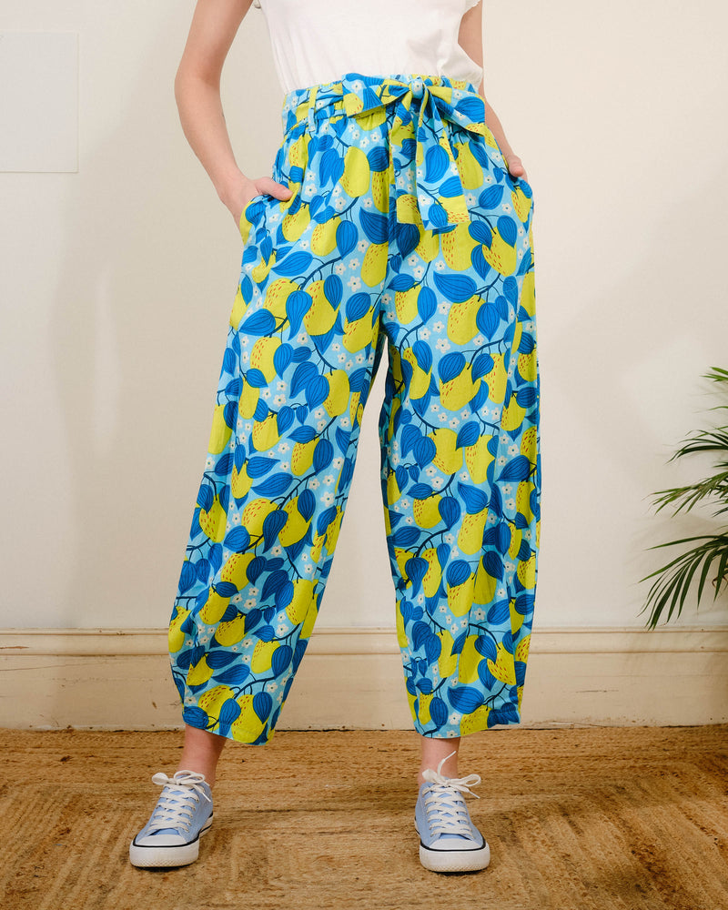 Bobbi Trousers in Apple Blossom Print