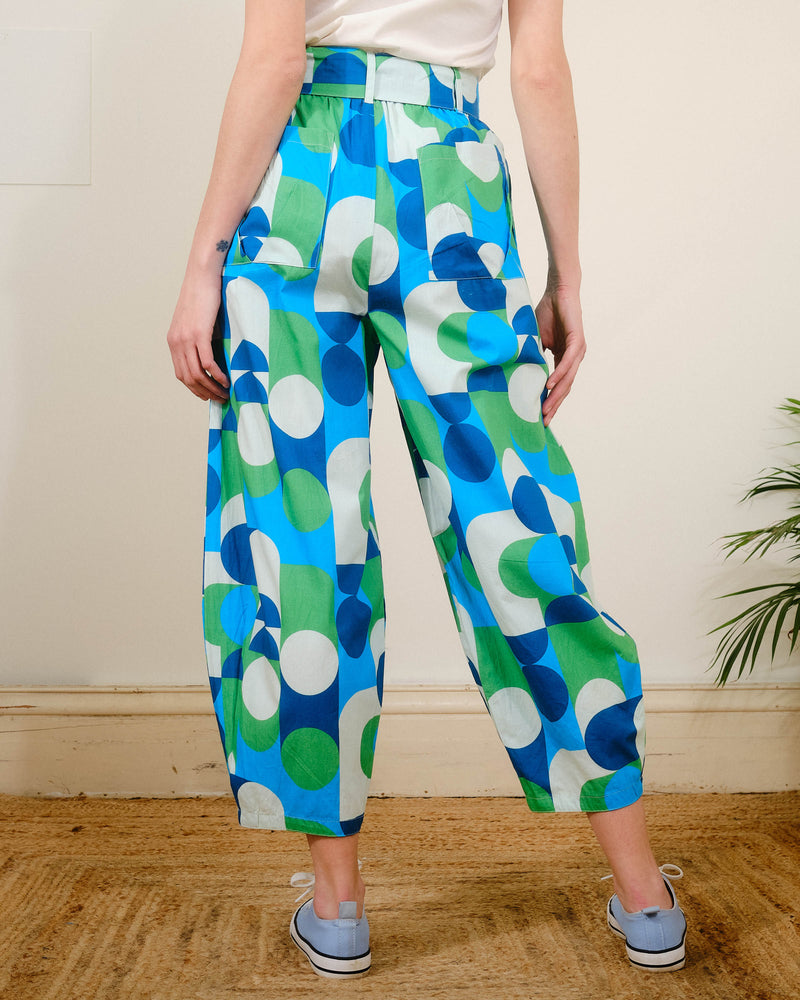 Bobbi Trousers in Bauhaus Print