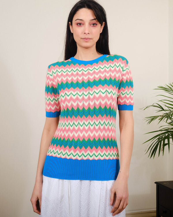 Chevron S/S in Methyl Blue