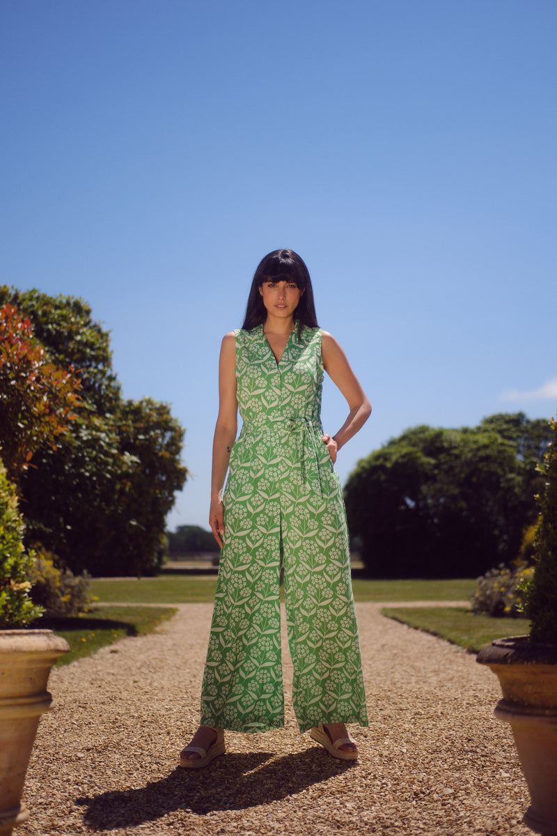 Audrey Jumpsuit in Phlox Print