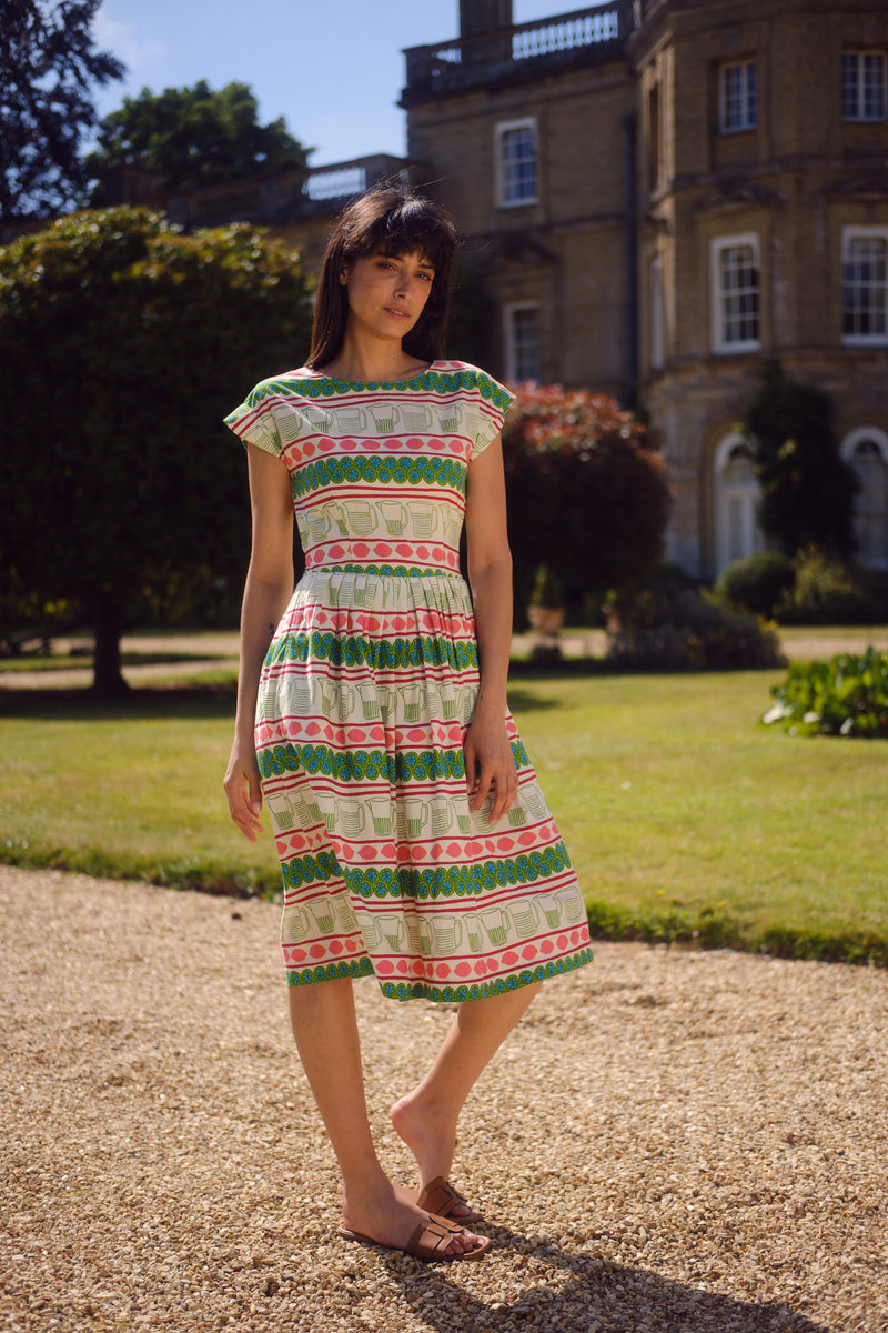 Gina Dress in Lemonade Print