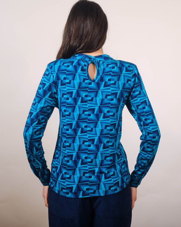 Edie Top in Kaleidoscope Print