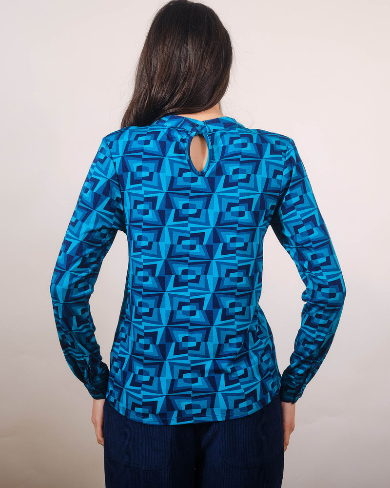 Edie Top in Kaleidoscope Print