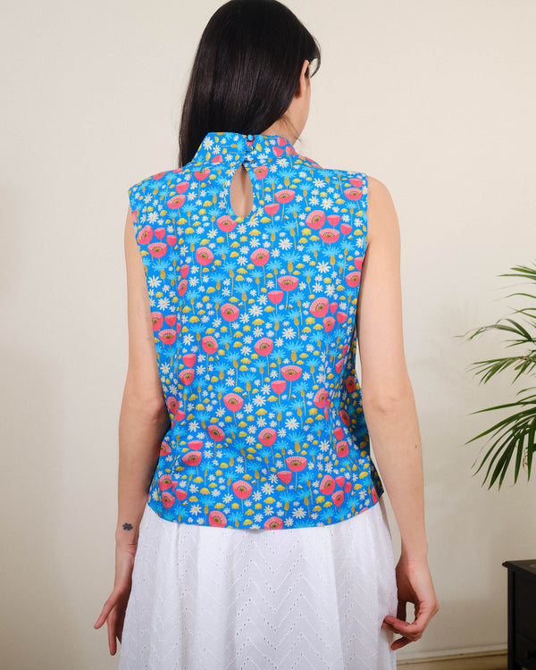 Nikki Top in Wildflower Meadow Print