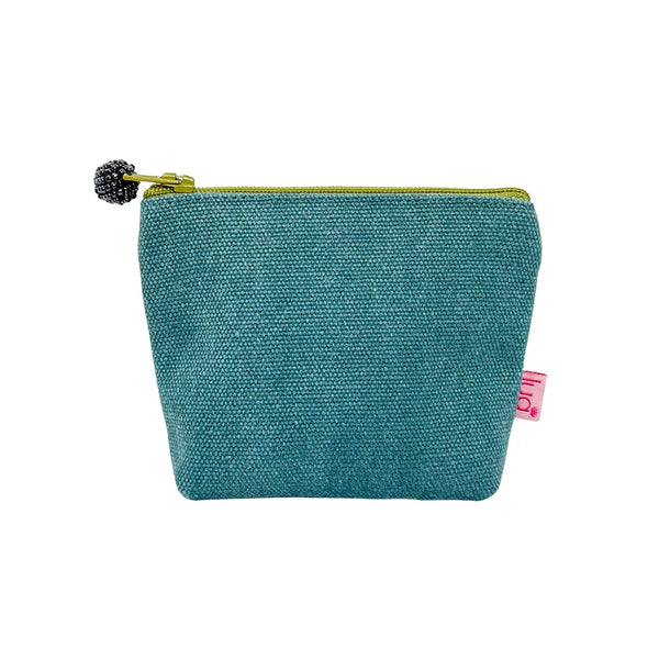 PU394 Teal Plain Mini Purse By Lua