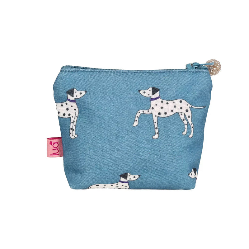 PU407 Blue Dalmatian Mini Purse By Lua