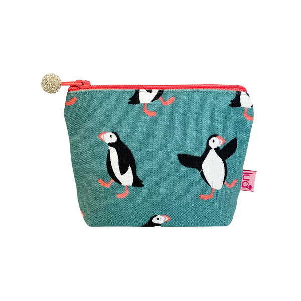 PU407 Blue Puffin Mini Purse By Lua