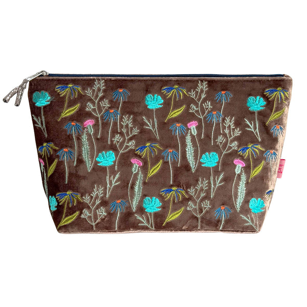 PU462XL Mink Meadow XL Cosmetic Purse By Lua