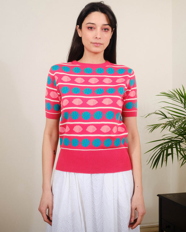 Pink Lemons S/S in Hibiscus