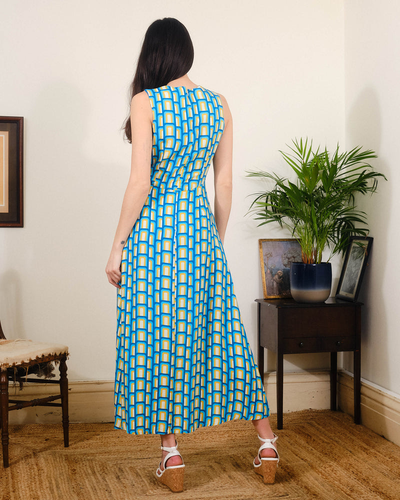 Polly Dress in Hove Pier Print