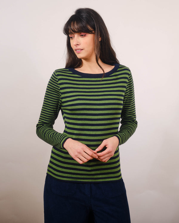Stripe Sweater in Green