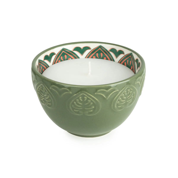 Tangier Fig Meze Green Ceramic Candle