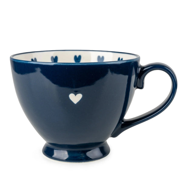 Navy Heart Mug