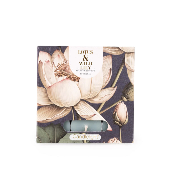 Lotus & Wild Lily Tealights (Set Of 9) By Candle Light