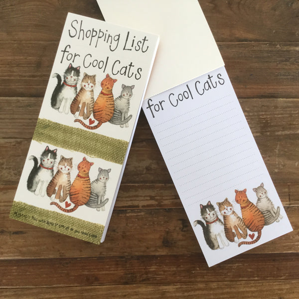 MNP16 Cool Cats Magnetic To Do List By Alex Clark Art