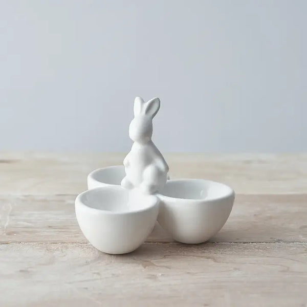 Rabbit Three Egg Cup By Gainsborough Giftware