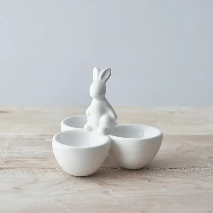 Rabbit Three Egg Cup By Gainsborough Giftware