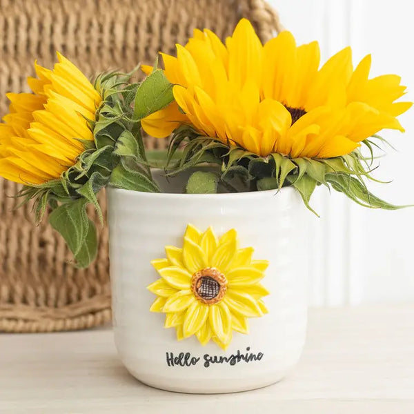 52325 Sunflower Planter Pot