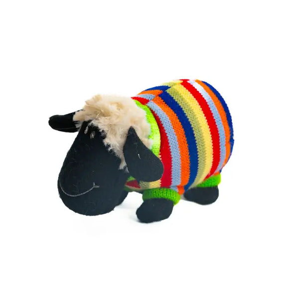 BY5439 Woolly Sheep Stripe Jumper Knitted Toy By Best Years