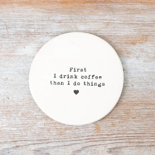 Drink Coffee Coaster By Gainsborough Giftware