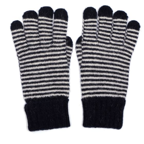 G1839 Stripe Gloves Navy