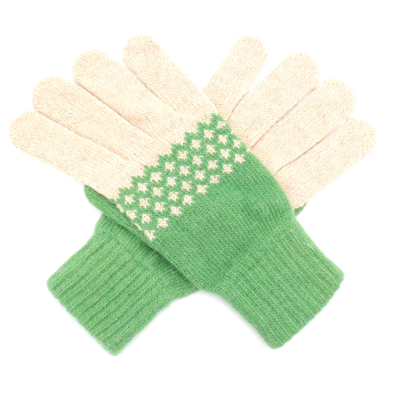 G2203 Green Cream Gloves