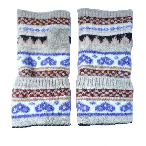 GL049 Fawn Heart Fingerless Gloves By Joya
