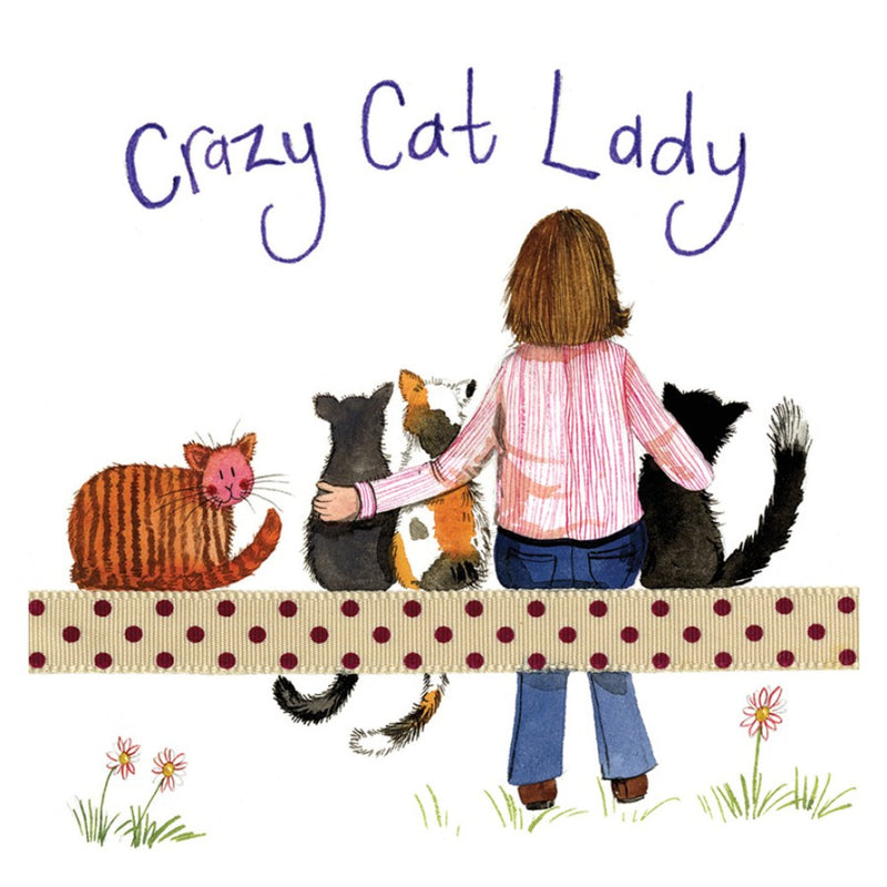 C153 Crazy Cat Lady Coaster By Alex Clark Art