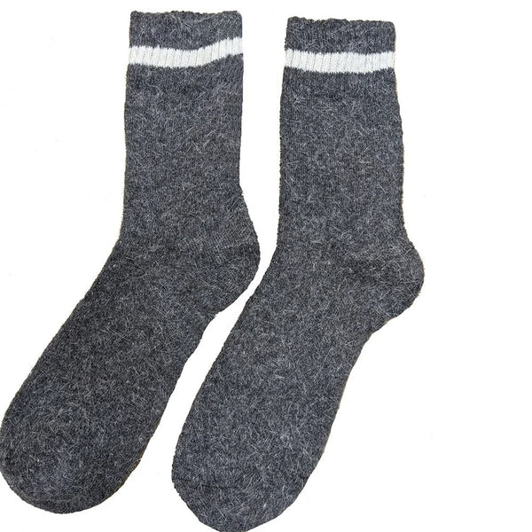 MWS073 Dark Grey Plain Wool Socks (UK 7-11)
