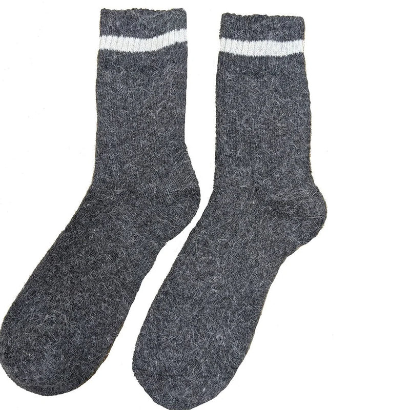 MWS073 Dark Grey Plain Wool Socks (UK 7-11)