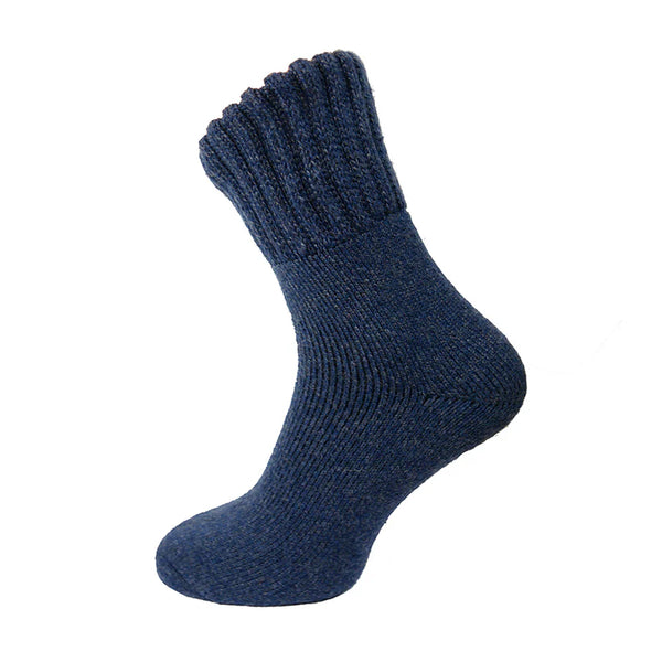 MWS204 Blue Thick Wool Blend Socks (UK 7-11)