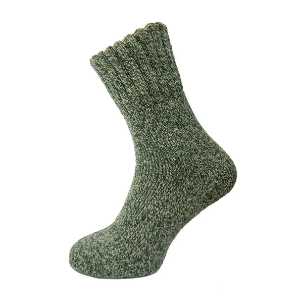 MWS205 Green Wool Blend Socks (UK 7-11)