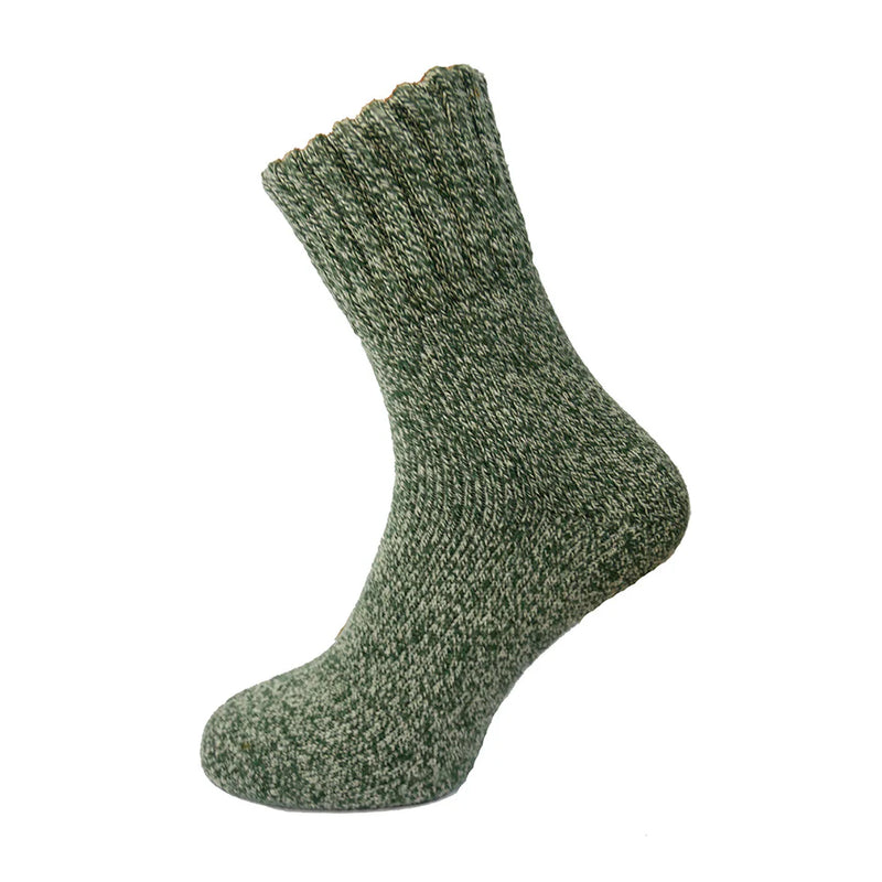 MWS205 Green Wool Blend Socks (UK 7-11)