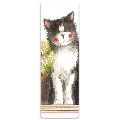 BM45 Randolph Cat Magnetic Bookmark By Alex Clark Art